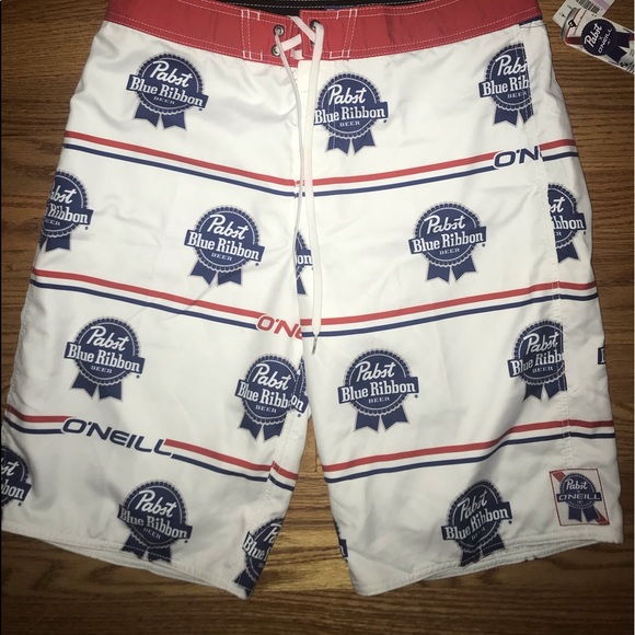 pabst blue ribbon swim trunks